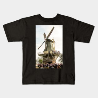 Dutch Windmill - Keukenhof Tulip Festival, Holland Kids T-Shirt